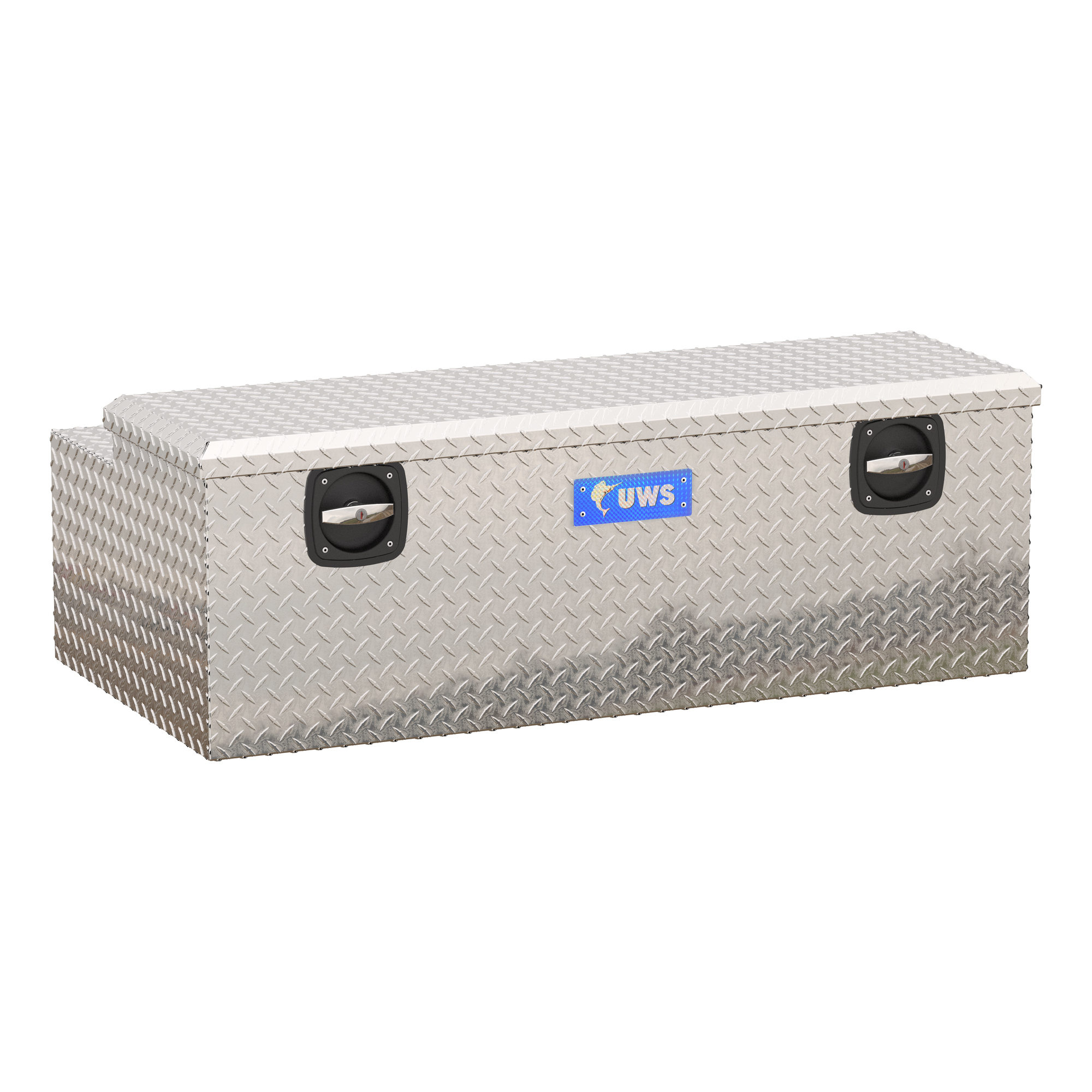 UWS, Secure Lock 48in. Under Tonneau Chest Box, Width 47.875 in, Material Aluminum, Color Finish Bright Aluminum, Model# EC20501